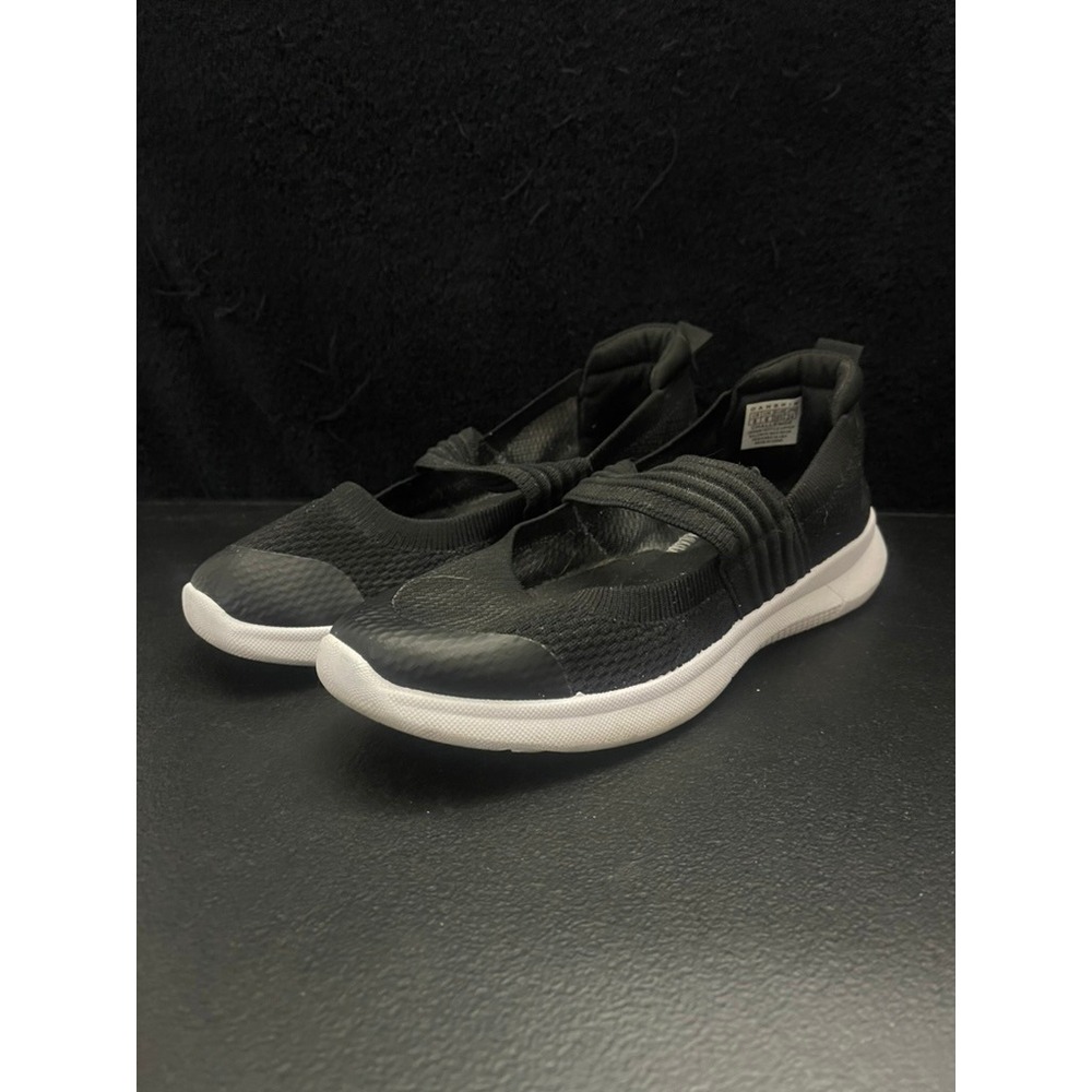 Danskin Womens Black Knit Mary Jane Slip On Athletic Sneakers Shoes Size 8